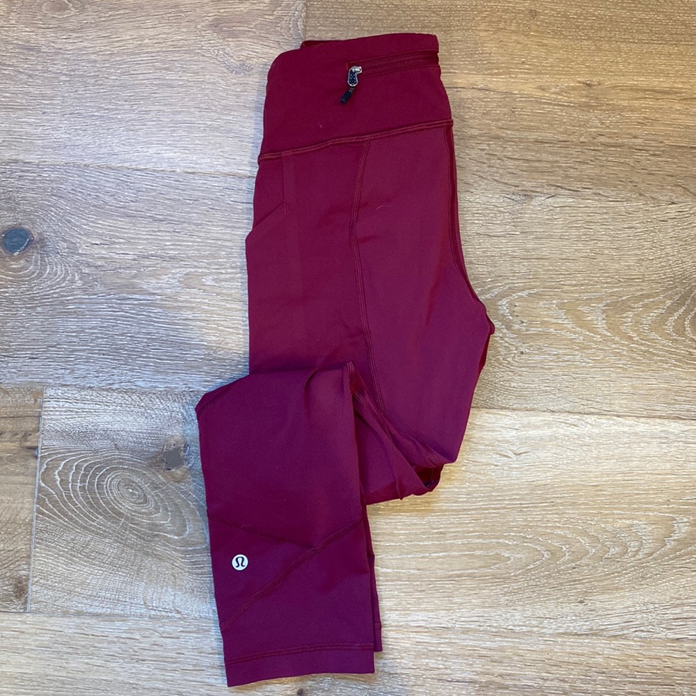 Maroon Lulu leggings